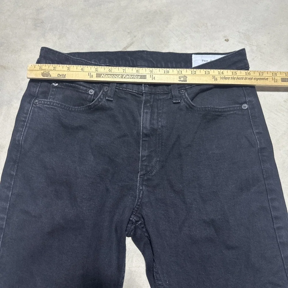 Rag & Bone Jeans Fit 2 Slim Men's SZ 32x31 Black Cotton Spandex MSRP $195 Denim